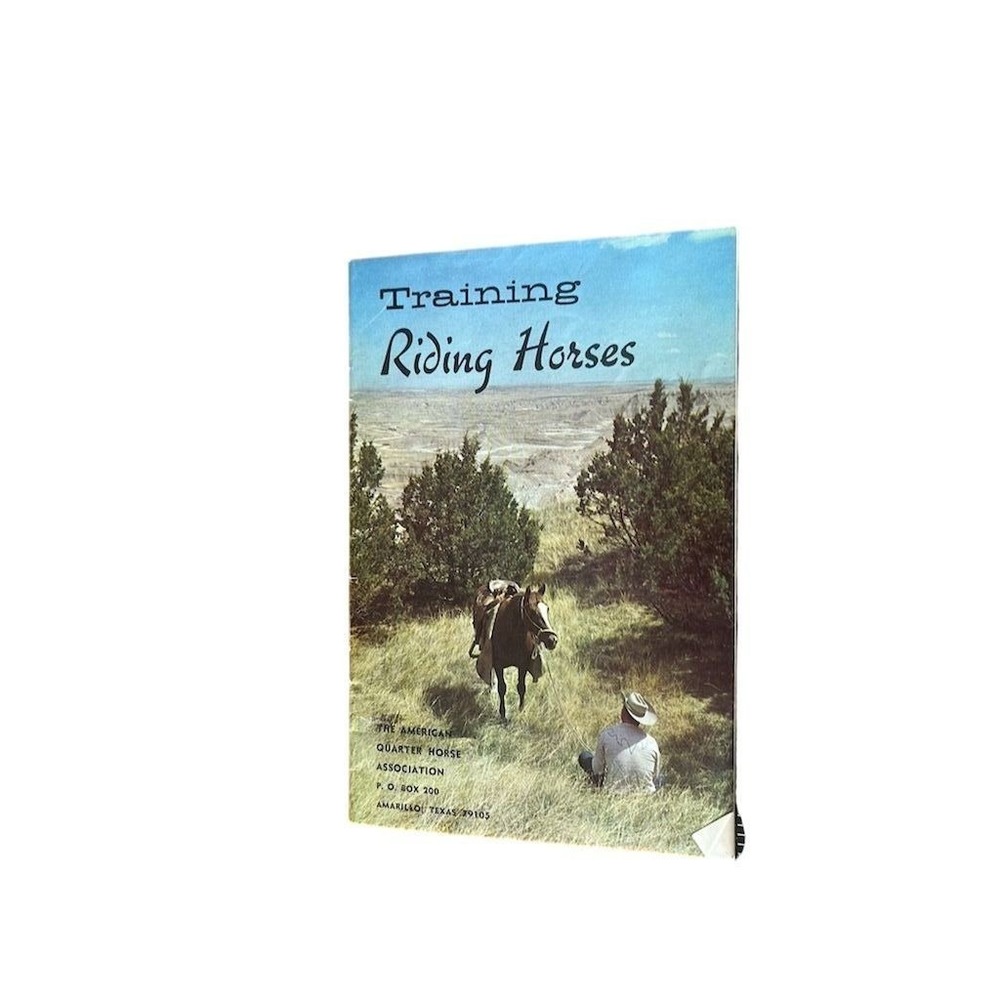 AQHA Training Riding Horses Booklet Unisex OS Blue Vintage Western Guide - Picture 5 of 11